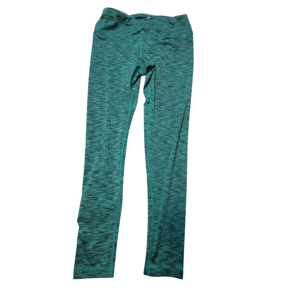 90 Degree by Reflex Womens Space Dye Leggings Green Medium Activewear